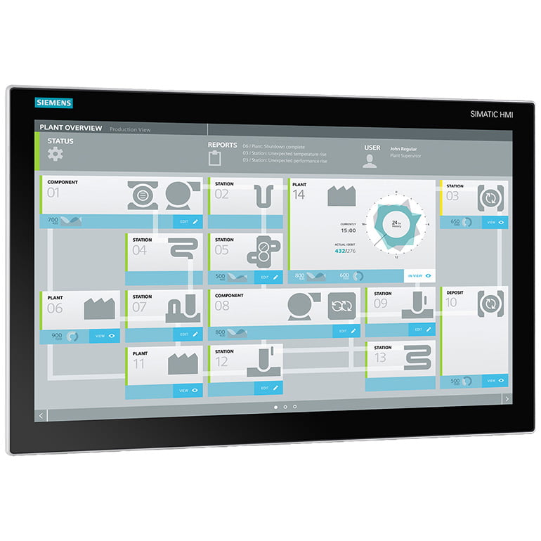 6AV7261-0AC01-2AA0 - SIMATIC IPC677E 19” Multitouch, Celeron G4900, 4GB RAM, 480GB SSD, Win10 | Siemens
