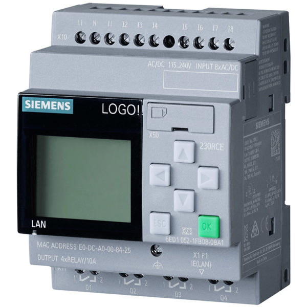 6ED1052-1FB08-0BA1 - Bộ điều khiển LOGO! 230RCE 8DI/4DO | Siemens