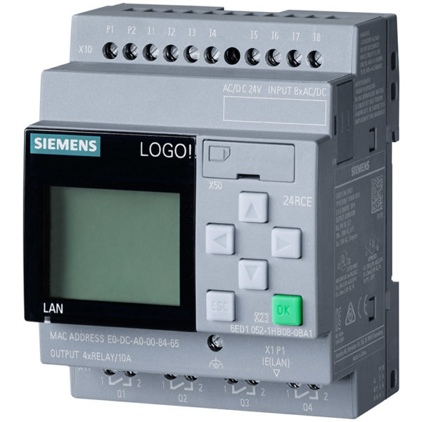 6ED1052-1HB08-0BA1 - Bộ điều khiển LOGO! 24RCE 8DI/4DO | Siemens