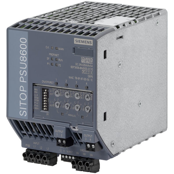 6EP3436-8MB00-2CY0 - Bộ nguồn 24VDC/20A/4x5A (400-500VAC) SITOP PSU8600 | Siemens
