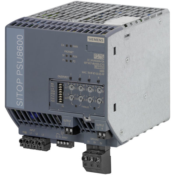 6EP3437-8MB00-2CY0 - Bộ nguồn 24VDC/40A/4x10A (400-500VAC) SITOP PSU8600 | Siemens