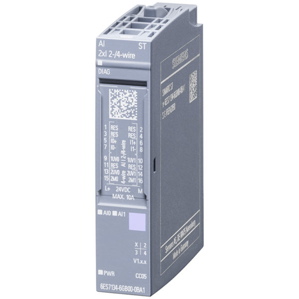 6ES7134-6GB00-0BA1 - AI 2xI 2-/4-wire ST SIMATIC ET 200SP | Siemens