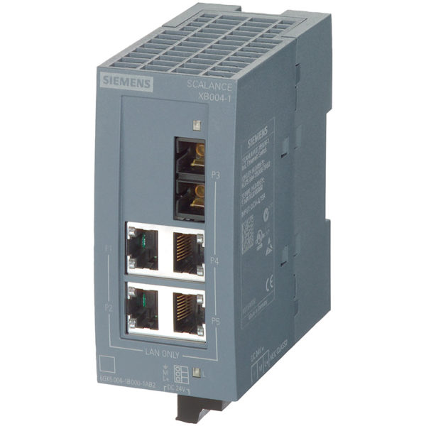 6GK5004-1BD00-1AB2 - Switch công nghiệp 4 cổng RJ45 10/100 Mbit/s + 1 cổng SC 100 Mbit/s Multi-mode SCALANCE XB004-1 Unmanaged & Layer 2 | Siemens