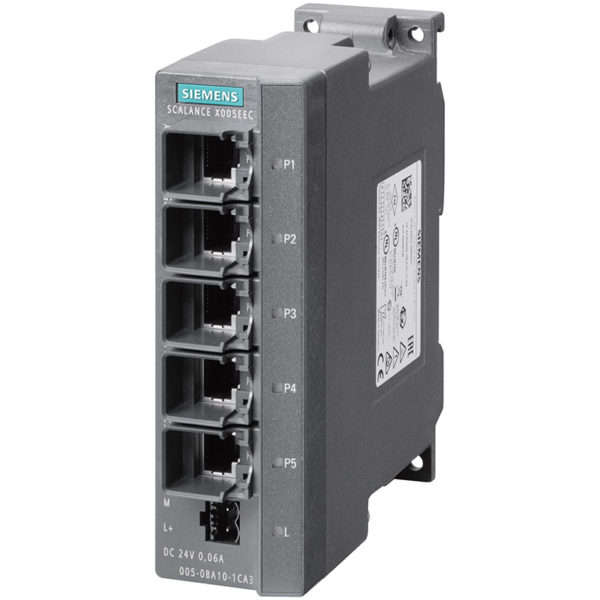 6GK5005-0BA10-1CA3 - Switch công nghiệp 5 cổng RJ45 10/100 Mbit/s SCALANCE X005EEC Unmanaged & Layer 2 | Siemens