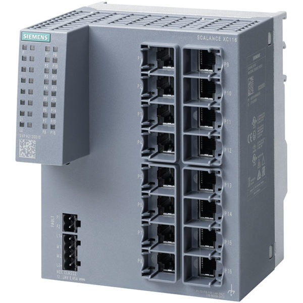 6GK5116-0BA00-2AC2 - Switch công nghiệp 16 cổng RJ45 10/100 Mbit/s SCALANCE XC116 Unmanaged & Layer 2 | Siemens