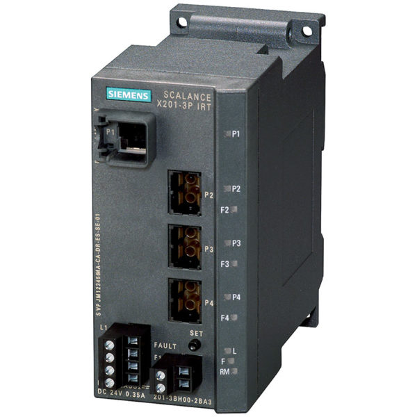 6GK5201-3BH00-2BA3 - Switch công nghiệp 1 cổng RJ45 10/100 Mbit/s + 3 cổng POF SC RJ 100 Mbit/s SCALANCE X201-3PIRT Managed & Layer 2 | Siemens