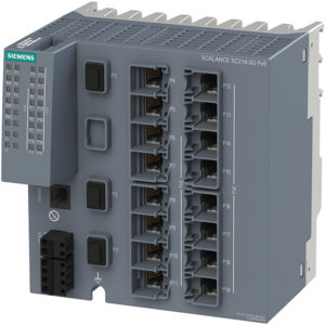 6GK5216-3RS00-5AC2 - Switch công nghiệp 16 cổng RJ45 10/100/1000 Mbps (14 cổng PoE) + 2 cổng SFP+ 1000/10000 Mbps + 1 cổng SFP 1000 Mbps + 1 cổng quản lý SCALANCE XC216-3G PoE Managed & Layer 2 | Siemens